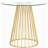 Cazzie Round Glass Top with Iron Base Dining Table-343891676