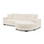 Canapé-lit modulaire rembourré en velours Corduroy-133411814-133411816