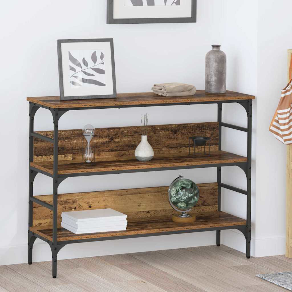 Borough Wharf Console Table Black Oak 100 X 32 X 75 Cm Engineered Wood ...