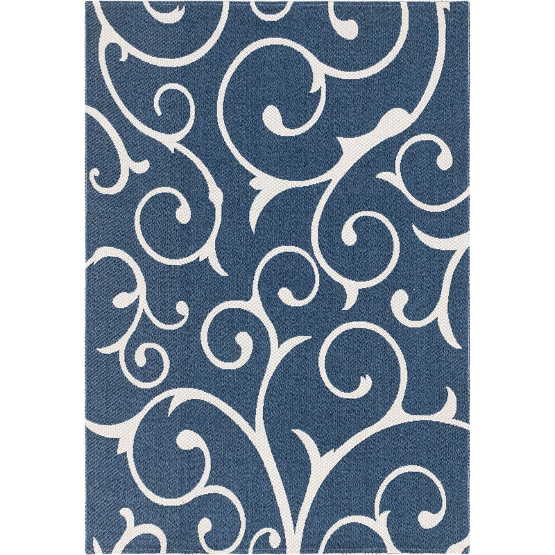 California Cotton Abstract Indoor Rug, Rectangle 5'2" x 7'5"