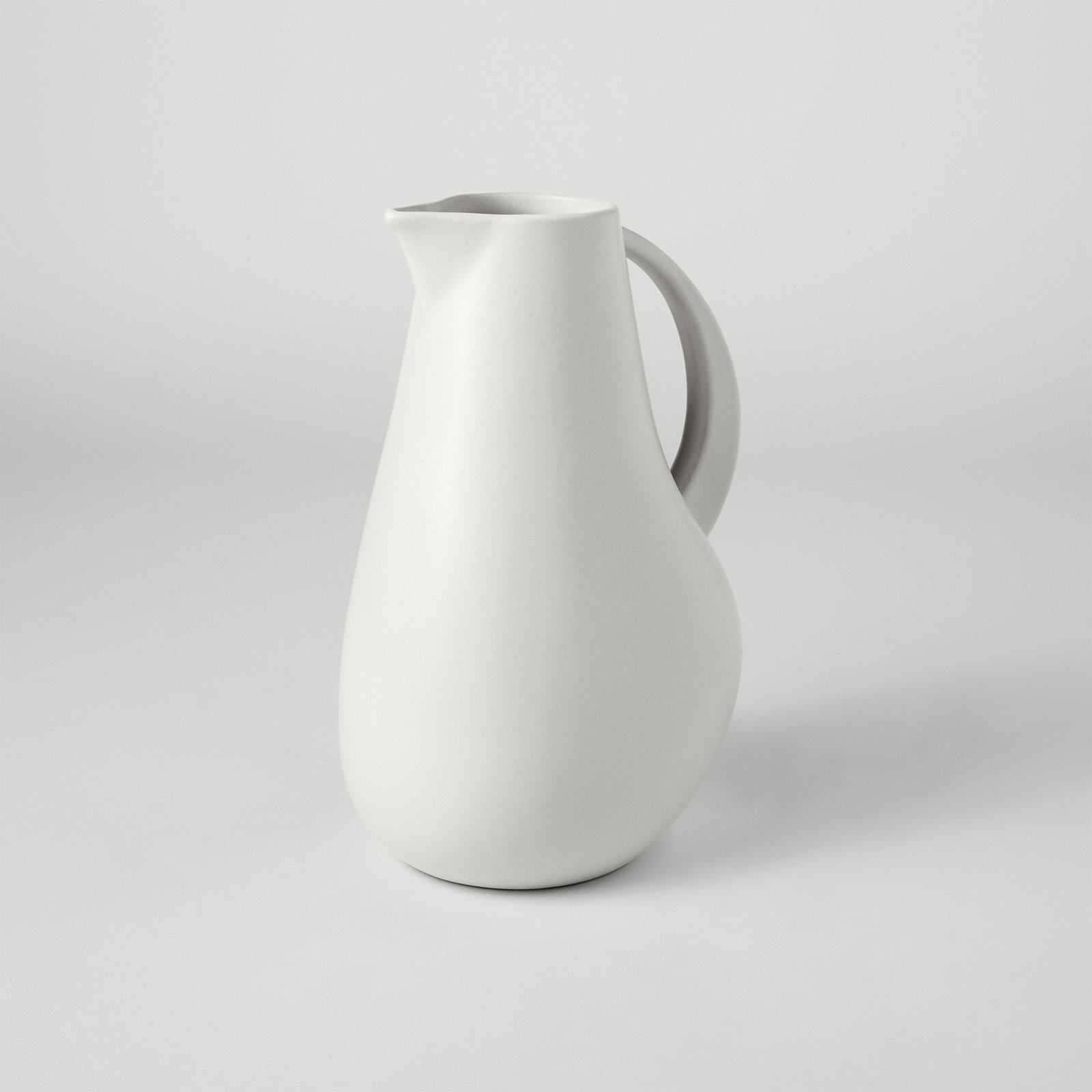 Borgen Stoneware Pitcher, Chalk