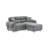 78'' Upholstered Cloud Fleece L-Shape Sofa-628006690