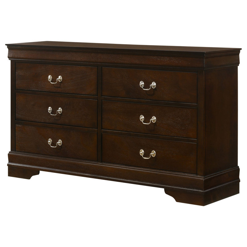 Commode 6 tiroirs Frances Cappuccino, Cappuccino
