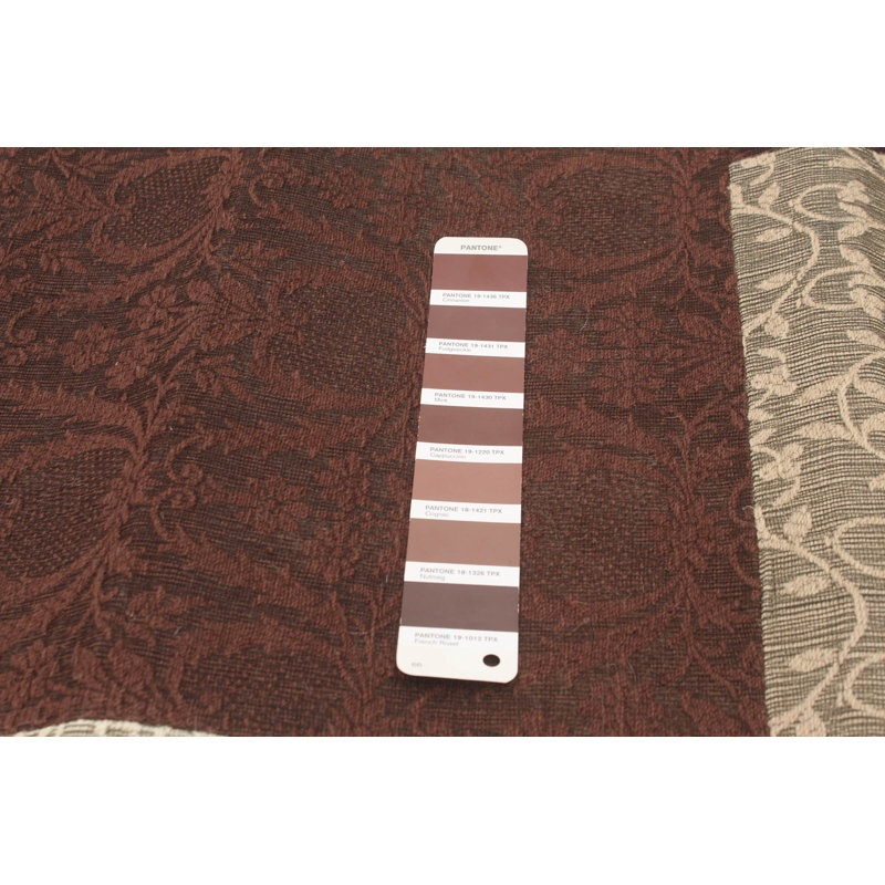 Tapis brun foncé à tissage plat Evajo
