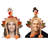 2 Pcs Mr. & Mrs. Plush Turkey Hat Set, Adult Thanksgiving Costume Hats for Turkey Trot Runs