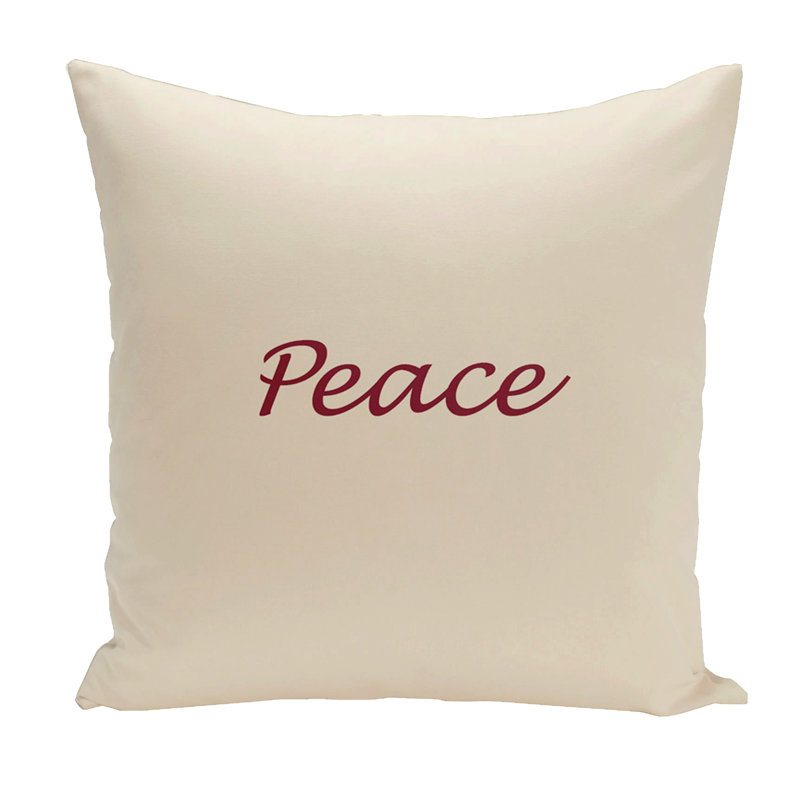Housse et insert de coussin Holiday Holiday Brights Peace, H 26 po x l 26 po