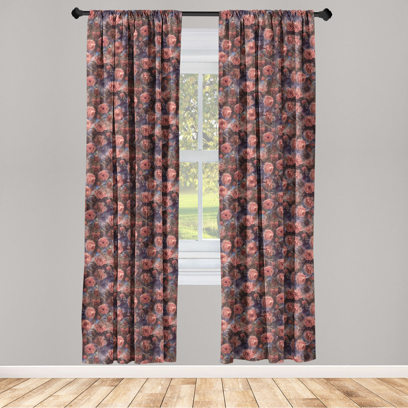 Semi Sheer Curtain Pair, 28" W x 84" L