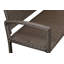 Banc de jardin en osier Frostburg, structure en acier, conception tissée attrayante, assemblage facile
