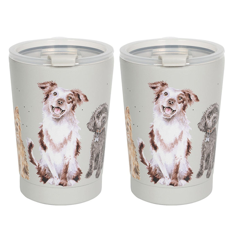 Wrendale Designs Set of 2 Thermal Travel Cup 320ml - Dog