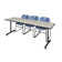 Nicklos T-Base Training Seminar Table, 2 Zeng Stack Chairs