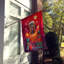 Drapeau de maison en polyester à 2 côtés 40 x 28 po