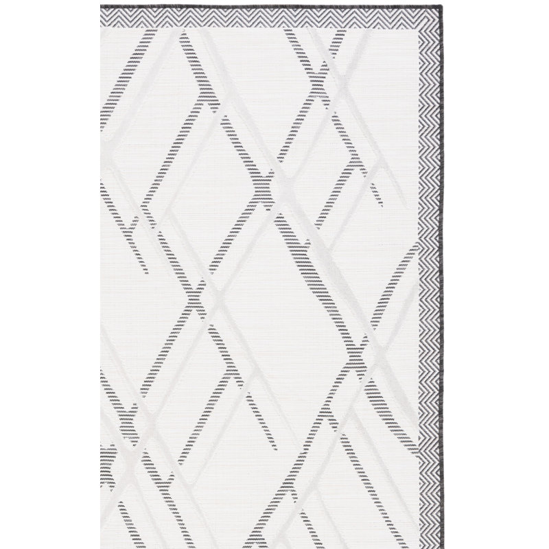 Kenenth Performance Geometric Indoor/Outdoor Area Rug, Square 6'5"