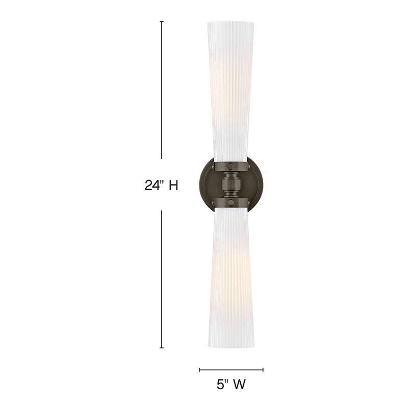 Jude 2 - Light Bath Sconce, Black Oxide
