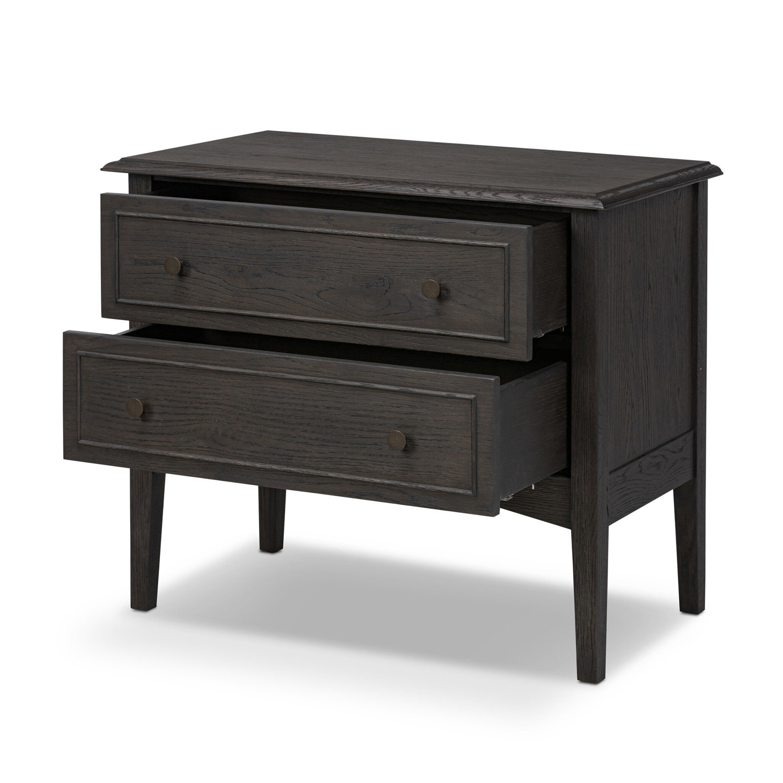 Kipp Oak Nightstand, Black