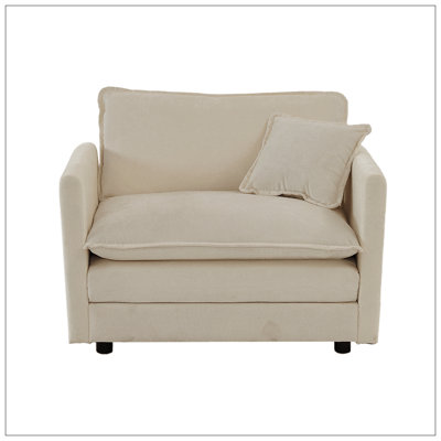 Modern Accent Arm Chair With Ottoman