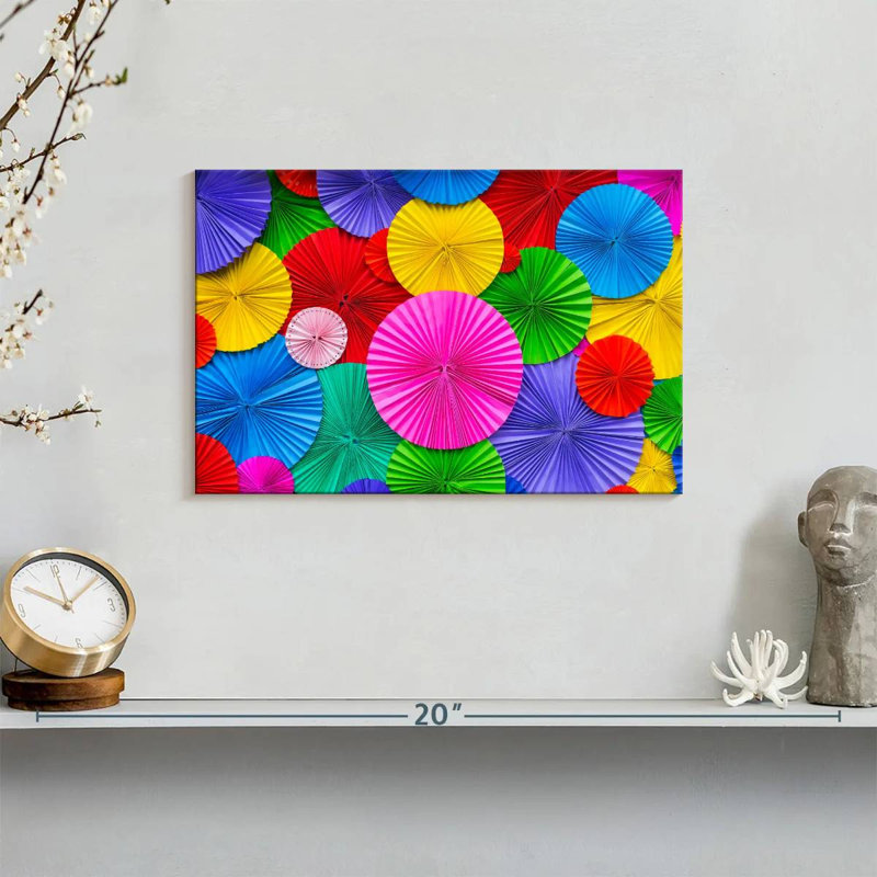 Kerner Creative Paper Wheel Decor, 8" H x 12" W