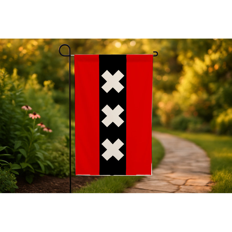 Amsterdam City Flag - Drapeau extérieur, 36" H x 60" W