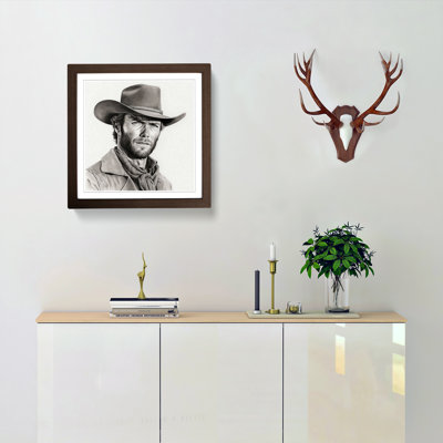 Clint Eastwood Drawing - Framed Print
