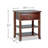 Wellinhall 18'' W Solid Wood Nightstand-916359633