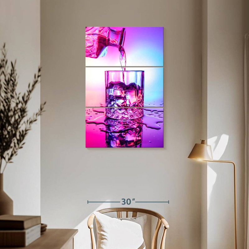 Yarlin Cocktail On Neon, 57'' H x 36'' W