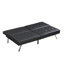 Structure en bois, pied en acier inoxydable, futon