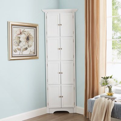 Grande armoire de rangement avec portes et 4 tablettes pour le salon, la cuisine, le bureau, la chambre à coucher et la salle de bain