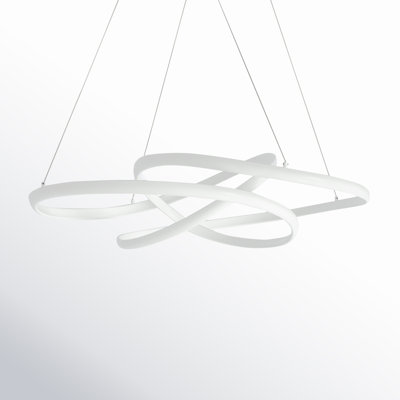 Peabody Single - Light Metal Dimmable LED Geometric Chandelier