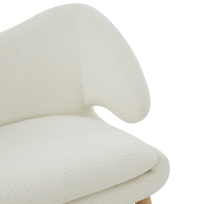 Felicia Contemporary Accent Armchair, Tan, Natural