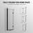 42'' - W x 55'' H Folding / Bi-Fold Door Frameless Tub Door with