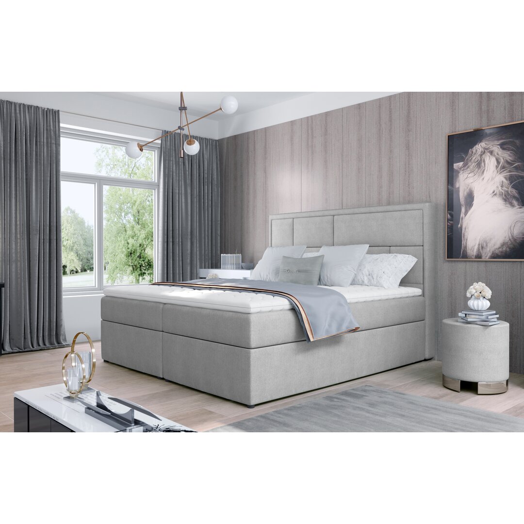 Boxspringbett Glennys mit Topper