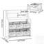 Kids Bookshelf With 6 Fabric Storage Bins, Multi-Functional Children's Bookcase And Toy Organizer, Front-Facing Display Shelf For Playroom, Bedroom Or Nursery - White & Gray