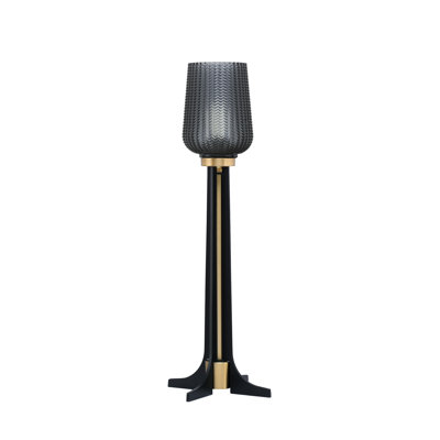 Lampe d'appoint Marivi avec verre texturé de 5 po