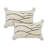 Tufted Cotton Decorative Throw Pillow Cover with Zipper, Set of 2