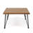 Outdoor Wood Coffee Table With Metal Frame - 32.54"X32.54"X17.94", 22.2Lb, Glow Backyard & Metal, 32.5"X32.5"X18", Glisten