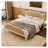 Chikezie Solid Wood Platform Bed Frame with Headboard, Bohemian Style Wicker Bed Frame with Headboard-1110708764-1117853536