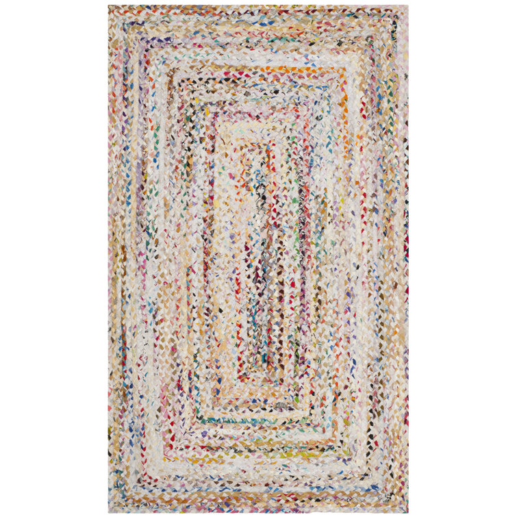 Hurst Hand Woven Abstract Cotton Area Rug