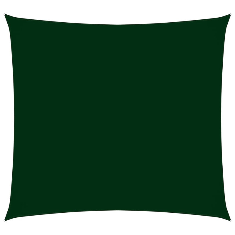 Aadrit 3.6m x 3.6m Square Shade Sail, Dark Green