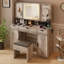 Grand ensemble de coiffeuse avec miroir lumineux à DEL-484031544-484031551