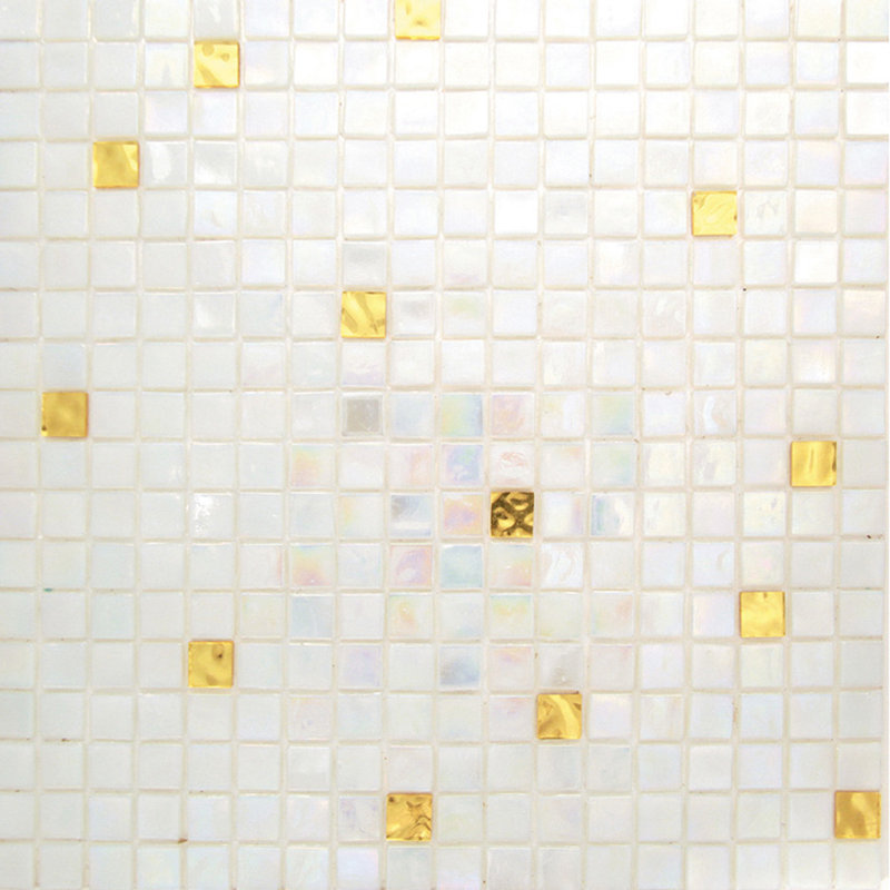 Mingles 0.6" x 0.6" Glass Mosaic Grid Wall & Floor Tile
