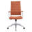Modway Black Vinyl Jive Ribbed High Back Executive Office Chair-704633470
