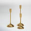 Brushed Gold Mod Taper Holder- Set Of 3