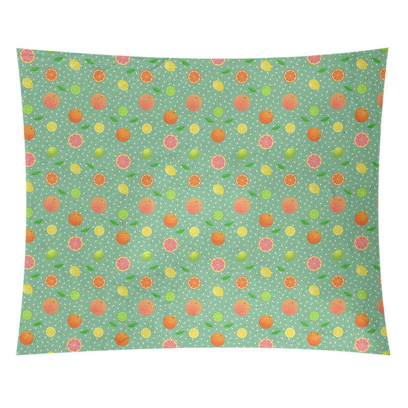 Tapisserie katelyn elizabeth à fruits d’agrumes Avicia, Intérieur / extérieur, H 51,5 po x l 60,5 po