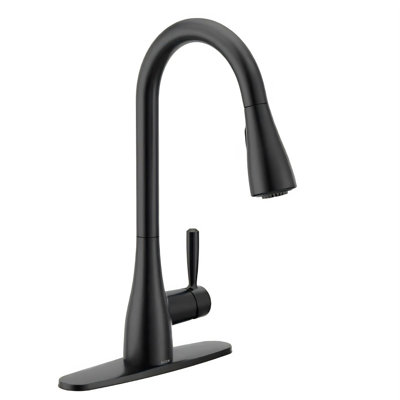MOEN Doherty Single Handle Pull-Down Sprayer Kitchen Faucet with Power Clean and Reflex