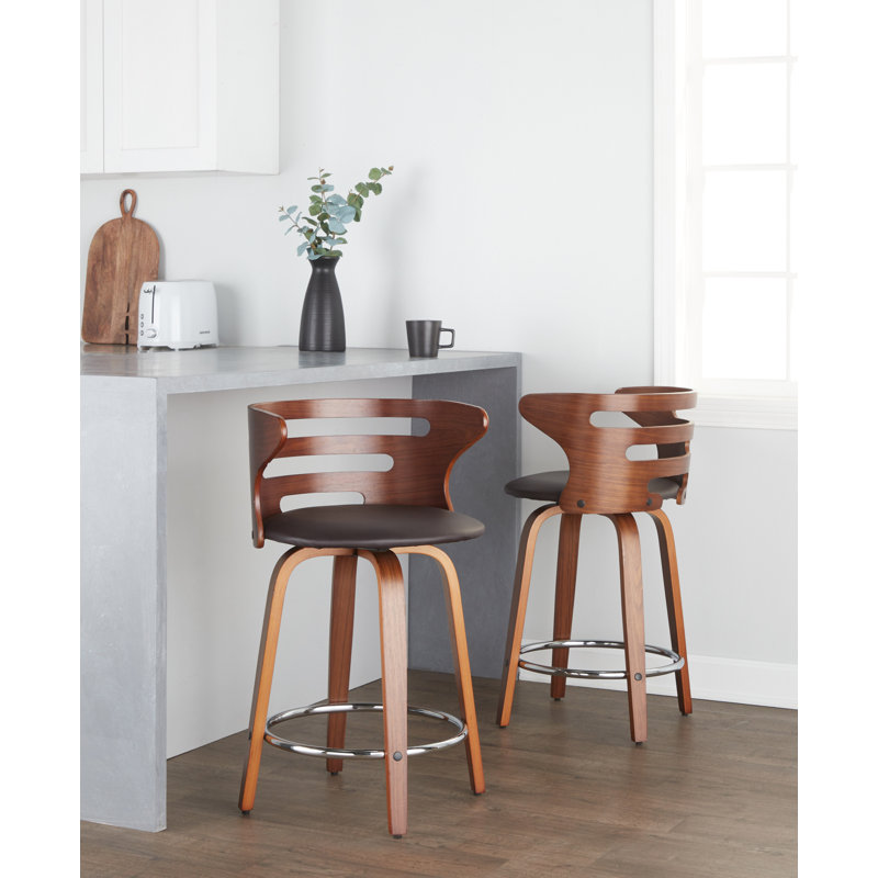 Tabouret à hauteur fixe Cosini - ensemble de 2, Tabouret de comptoir (siège d’une hauteur de 24
