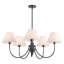 Lustre boho à 5 lumières à intensité variable de 37 po Lunaro-1060159161