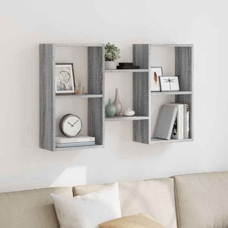Romanita Floating Shelf, Grey Sonoma