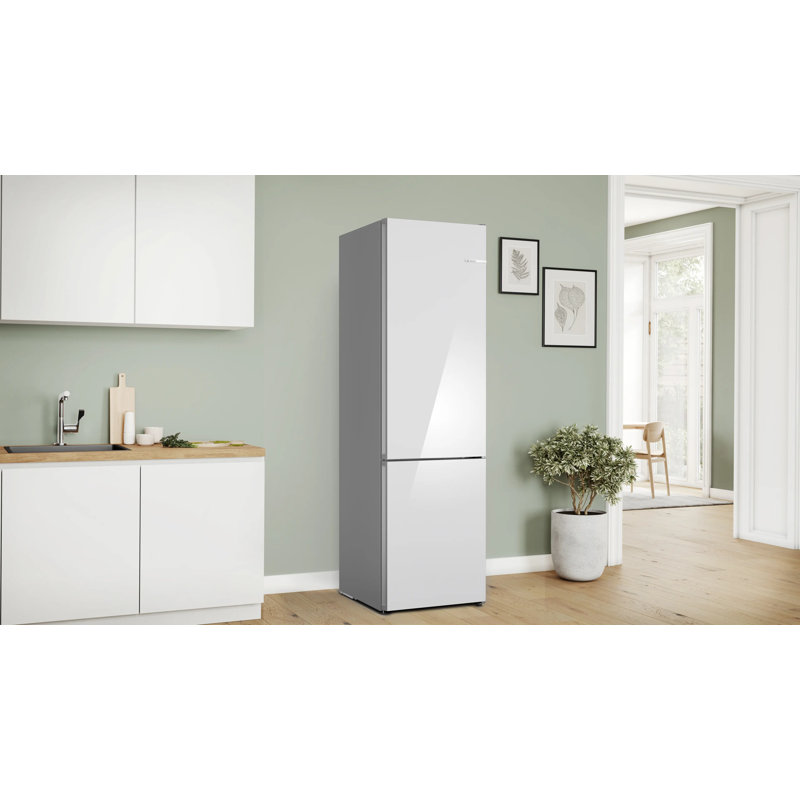 Free-Standing Fridge-Freezer, White