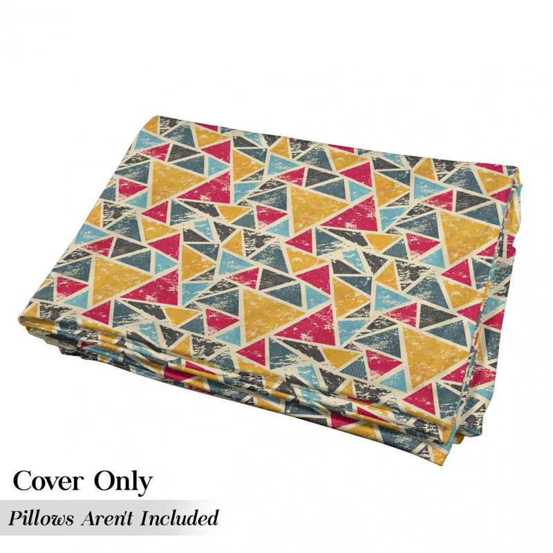 Housse de coussin d'extérieur Triangles Murky, H 2 po x l 27 po x P 88 po