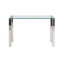 Manuel 120cm Glass Top Console Table