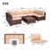 Algarin Wicker 6 - Person Modular Patio Conversation Sets with Cushions